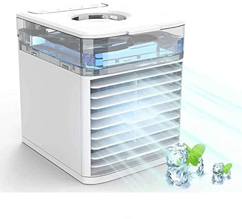 Ventilador De Coche - EnfríA Y Humedece Enfriador De Aire Silencioso Para Una Casa - Dispositivo De Enfriamiento Personal Ventilador Enfriador De Aire, Oficina En Casa Trabajo Al Aire Libre
