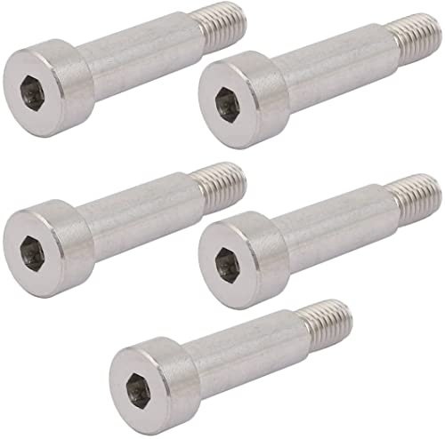 XYWHPGV 304 Edelstahl Schulterschraube 12mm Schulterdurchmesser 35mm Schulterlänge M10 Gewinde 5PCS(0c060 b34d0 b1ec6 f6b56 7401e a2719