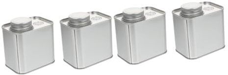 Ciieeo 4stücke Tinplate Dosen Mit Deckel Luftdichte Aufbewahrungsbehälter Für Kaffee Snacks Und Tee Praktische Verpackung Für Frische Lebensmittel Für Küche Und Vorratslager