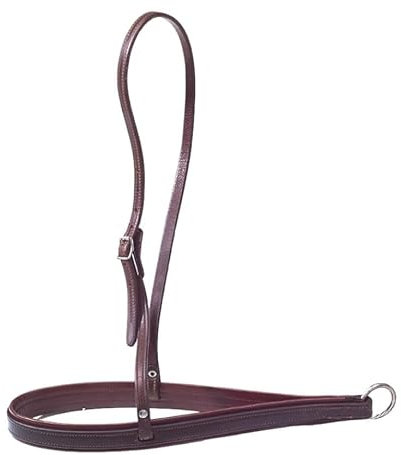 PIONEER Bosal in Cuoio Grasso per Equitazione Naturale - Bitless - Nero