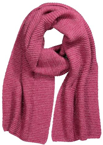 Ulla Popken Damen große Größen Übergrößen Plus Size Strickschal, Krausstrick, Rippstruktur, Wollanteil dunkles malve 1Size 833037812-1