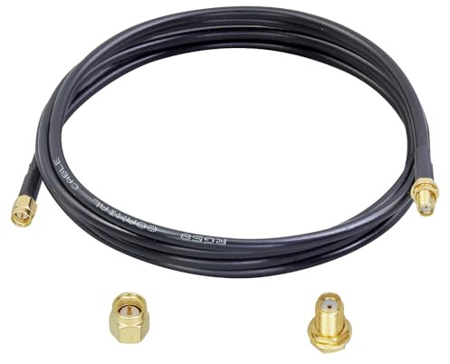 ACONRFTOL SMA femmina a maschio RG58 cavo 2 metri RG58 SMA cavo coassiale 2M compatibile con LNA, RTL-SDR USB Dongle, ricevitore ADS-B, radio amatoriale