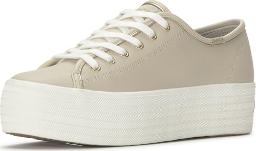 Keds Triple Up Fashion Sneaker, Oatmeal/Taupe, 7