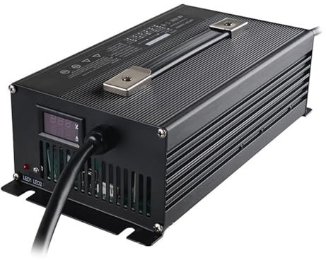 Chargeur De Batterie pour Chariot Élévateur 36 V 30 A Chargeurs De Batteries Au Plomb 36 V avec Écran LCD Et Poignée pour Chariot Élévateur Électrique, Transpalette, Autolaveuse,N xt60