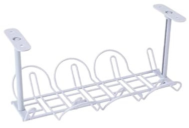 Bandeja Portacables Bajo La Mesa Estante de cesta de alambre debajo de la Mesa, estante de almacenamiento de alambre for escritorio, bandeja de gestión, organizador de cables, estante de Cable, cesta