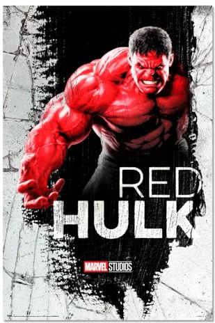 Grupo Erik Marvel Poster - Captain America Brave New World Hulk - 36 x 24 inches / 91.5 x 61 cm - Shipped Rolled Up - Cool Posters, Art Poster, Wall Posters & Prints