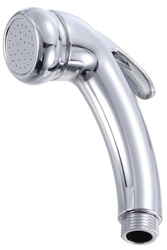 QUARKZMAN 1 Pcs Douchette, Douchette à Main Sous Pression pour Toilettes, Douchette Jet pour Toilettes, Tête de Douchette pour Cuisine Salle de Bain Lavage des Toilettes, Argent