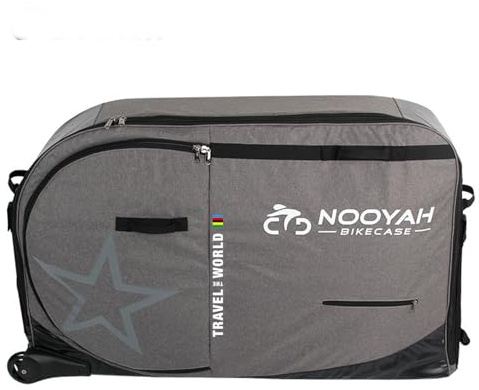 NOOYAH Bike Travel Case with Wheels - Bicycle Pro Transport Equipment Protection Storage Bag - Available for Road, AM, DH, Triathlon Bikes， 29er MTB