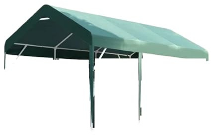 QIUYMGFG Garage carport Abri de Voiture extérieur, Patio, tonnelle, Garage Mobile, auvent, Tente imperméable et résistante au Soleil, Jardin, Espace Ouvert, pergola Abris de Voiture(A 3.3x6m Green)