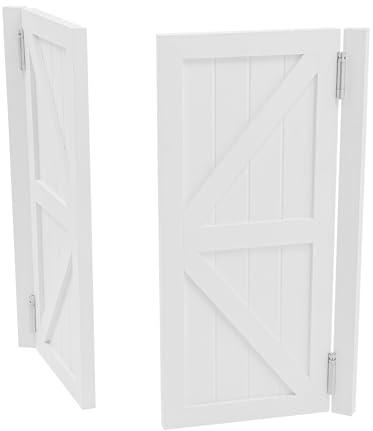 Porta a battente in legno di pino con motivo simmetrico, adatta per ingresso cucina, soggiorno, ufficio (bianco, 90 x 90 cm)