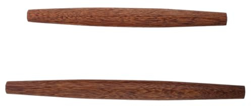WEKADRIN Holz Teigroller 2Er Set 30.00 Cm & 25.00 Cm Nudelholz Zum Backen Backroller Für Teig Kekse Dumplings Küchenroller Für Kinder Ergonomisches Küchenwerkzeug