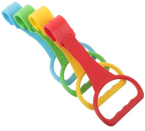 FUNNETOYU 4 piezas Anillos de Tracción para Bebés Accesorios para Cuna y Parque Infantil Anillas Resistentes para Ayudar Aprender Caminar Soporte Seguro y Ergonómico para Pequeños