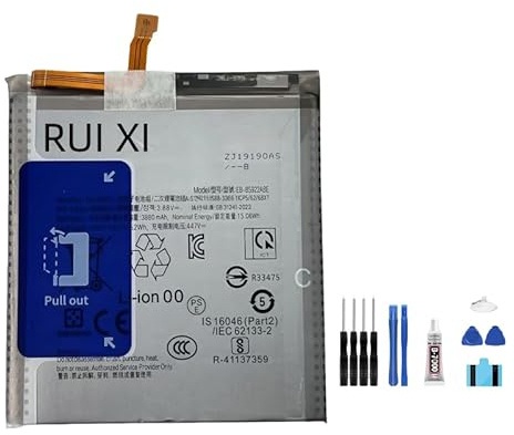 RUI XI Batterie compatible pour Samsung Galaxy S24 SM-S921B/DS EB-BS922ABE Batterie 4000mAh