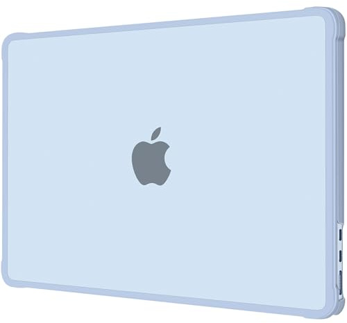 MOSISO Case for MacBook Air 13 inch M5 M4 M3 M2 2026-2022, Sky Blue | Reinforced Crack-Resistant&Anti-Fingerprints Hard Shell Cover Compatible with MacBook Air 13.6 Case A3449 A3240 A3113 A2681