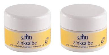 CMD Teebaumöl Zinksalbe 15 ml Paste gegen unreine Haut Problemhaut Akne (2 Stück)
