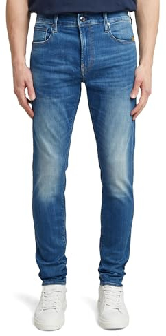 G-STAR Jeans Revend Skinny para Hombre, Multicolor (medium indigo aged 51010-8968-6028), 36W / 36L