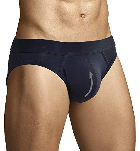 ARIUS Slips rembourrés à l'avant avec Poche de rehaussement - Offre Une Augmentation et Une Meilleure Forme pour Les Parties génitales - Slip avec des Coussinets génitaux. (S)