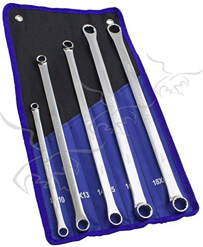 LLAVES PLANAS AVIACIÓN EXTRA LARGAS CON CABEZAL DE 12 CARAS - 8 A 19 mm. Longitud de 23 a 41 cm