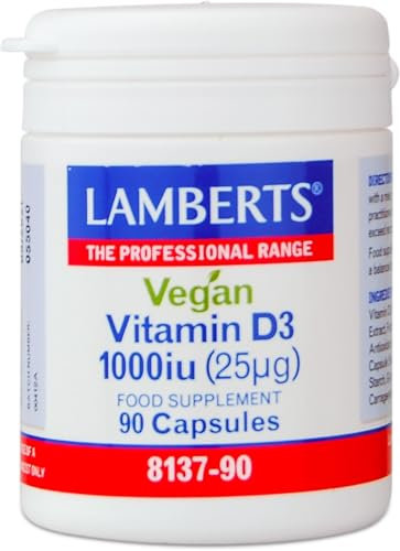 Lamberts Vegan Vitamina D3 1.000 Ui (25µg) - 90 Cápsulas