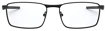 Oakley Mens Ox3227 Fuller Rectangular Prescription Eyewear Frames, Satin Black/Demo Lens, 57 mm