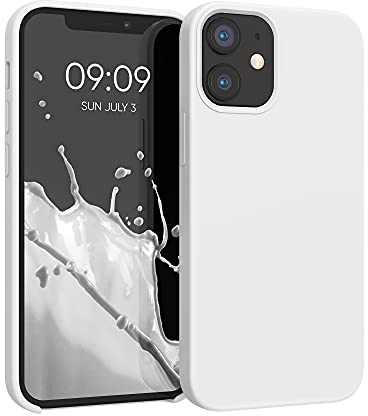 kwmobile Handyhülle für iPhone 12 mini Hülle, für iPhone 12 mini Case - Hülle Silikon - kabelloses Laden - Weiß