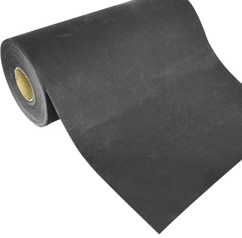 Fashion Track Bügeleinlage zum Aufbügeln, 90 cm, Vliesstoff in mittlerem und leichtem Gewicht, für Schneiderei, Handwerk, Kragen und Kleiderherstellung (schwarz, 2 m, mittelschwer)
