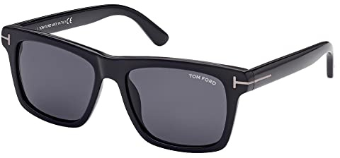 Tom Ford Sonnenbrillen BUCKEY-02 FT 0906-N Shiny Black/Grey 56/17/145 Herren