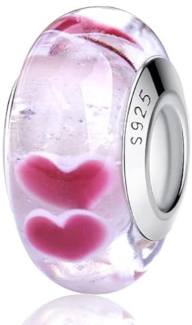Nbsameng Murano Glass Charm Bead Gnoce and Trollbeads Bracelets Necklaces