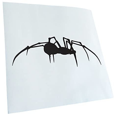 Kiwistar - Autoaufkleber - Mattschwarz - 20x7cm Spinne Spider Silhouette Aufkleber für Auto, Laptop, Fahrrad, LKW, Motorrad mehrfarbig JDM Decal Racing