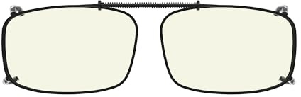 Eyekepper Metal Frame Blue Light Blocking Clip On Sunglasses With Spring Draw Bar 54 * 34MM