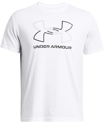 Under Armour UA GL Foundation Update Camiseta de manga corta para hombre, camiseta estampada para hacer deporte, color blanco/negro