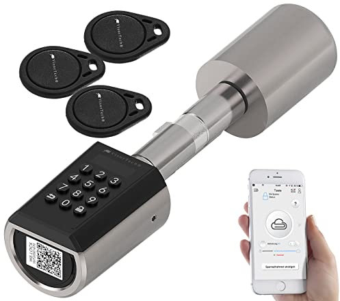VisorTech Elektronischer Tür-Schließzylinder, Transponder (Versandrückläufer)