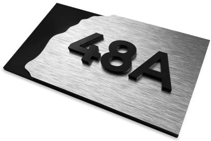 ALÚMADESIGNCO Apartment Numbering Signs - Modern Hotel Numbers - Personalized door number sign - Hotels Room Signage - Custom Acrylic/Metal Plates