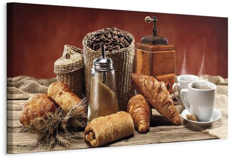 murando - Akustikbild Schalldämmung Croissant, Schallschutz, Wohnzimmer | Verbessert Raumakustik, reduziert Hall, ideal fürs Büro oder Wohnzimmer, hochwertige Verarbeitung, schnelle Montage, stilvoll