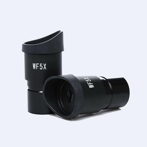 WF 5X / 20mm Stereo Microscope Eyepiece with Rubber Eye Guards Mounting Size 30.5mm(1PC)