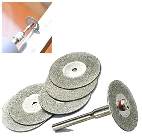 Trapano Per Piastrelle Disco da taglio Diamante Diamante Discuoto Disco circolare circolare Blade Abrasivo Mini trapano Accessori for utensili rotanti 5pcs 22mm Set Di Punte Per Piastrelle