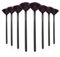Qianyu 8 PCS Face Mask Brush Slim Soft Facial Fan Applicator Brush Professional Blending Makeup Brush Esthetician Makeup Beauty Applying Tools for Foundation Mud Mask Cream Cosmetic