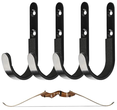SOPOGER Bogen-Wandhalterung – Universeller Bogenschießen-Compound-Bogenhalter, Haken, Armbrust-Rack, Bogenständer zur Aufbewahrung und Präsentation von Recurve-Verbundbogen
