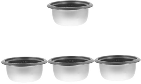 Alipis 4pcs Rice Cooker Liner Rice Cooker and Steamer Single Pot Rice Cooker Pot Replacement Stock Pot with Lid Rice Cooker Tiger Pans Oven Rice Cooker Commercial Rice Cooker Aluminum
