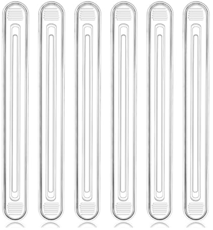 Reinscer Protezione da parete in gomma per schienale della sedia, confezione da 6 paraurti trasparenti per mobili, porta in silicone per paraurti doccia