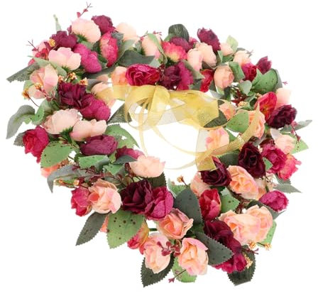 TOPPERFUN Ghirlanda Floreale Forma Decorazione Per d Ingresso Ghirlande Per Matrimoni Compleanni Natale