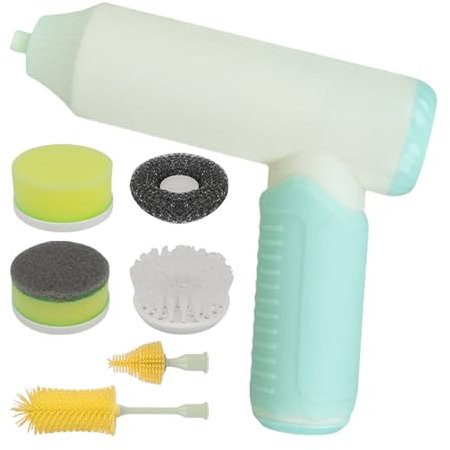 Holdes Cordless Cleaning Brush | Rechargeable Bath Cleaner - Automatic Portable Washing Cup Brush for Home Kitchen Bathroom Window Shower Sink Bottles
