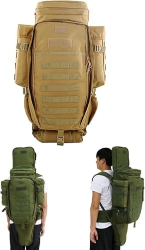 Táctico Mochila De Rifle Largo, Molle Mochila Militar, Mochilas De Asalto Militar, Caza Táctica Pesca Airsoft Gear Gun Rifle Mochila Campo De Tiro Mochila, Airsoft Armas Bolsa, Gran Capacidad G