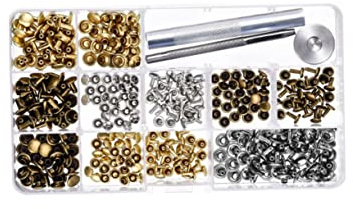 FIXOSHEE 240juego Herramientas De Instalación De Remaches Kit De Herramientas De Fijación Cierre Presión De Cuero Para Manualidades Caja De Almacenamiento Para Suministros De Bricolaje