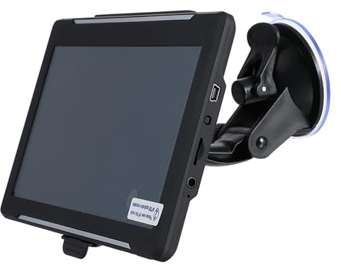 HOMSFOU Navigateur GPS Voiture Et Camion 7 Pouces à Écran Tactile, Navigation pour Poids Lourds, Usage Routier, Correction D'erreur Intégrée, Support Multi-Mode Véhicule, Noir