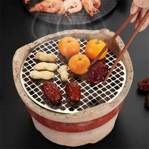 NEIQIUWING Tapis de cuisson rond en acier inoxydable de 18 à 30 cm de diamètre pour barbecue et four