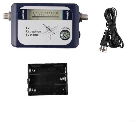 Digital signalstyrkemätare DVB-T Finder TV-antenn signaldetektor högläsning användarvänligt gränssnitt svart färg 1 st