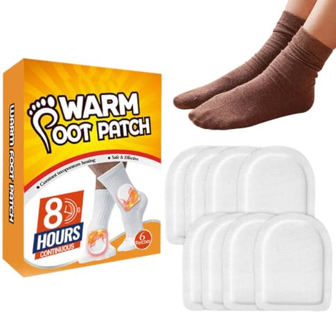 Värmefotlappar,Hot Foot Patch Heat Packs | 6 st kroppsvärmare för vintervärme när du är på språng