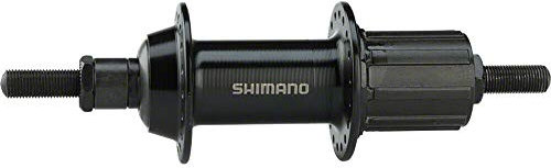 Shimano Tourney TX800 36h 10 Gang Bolt-on Nabe, schwarz
