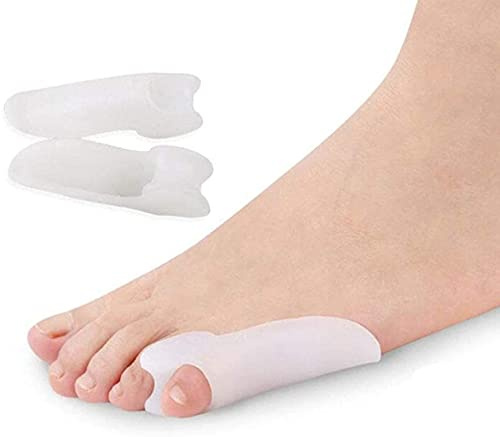 Korrektur für Schneiderballen aus weichem Gel von Pedimend - Gel-Zehenspreizer für Bunionette-Deformität - Zehenspreizer für den kleinen Zeh - richtet gebogene Zehen gerade aus - Fußpflege